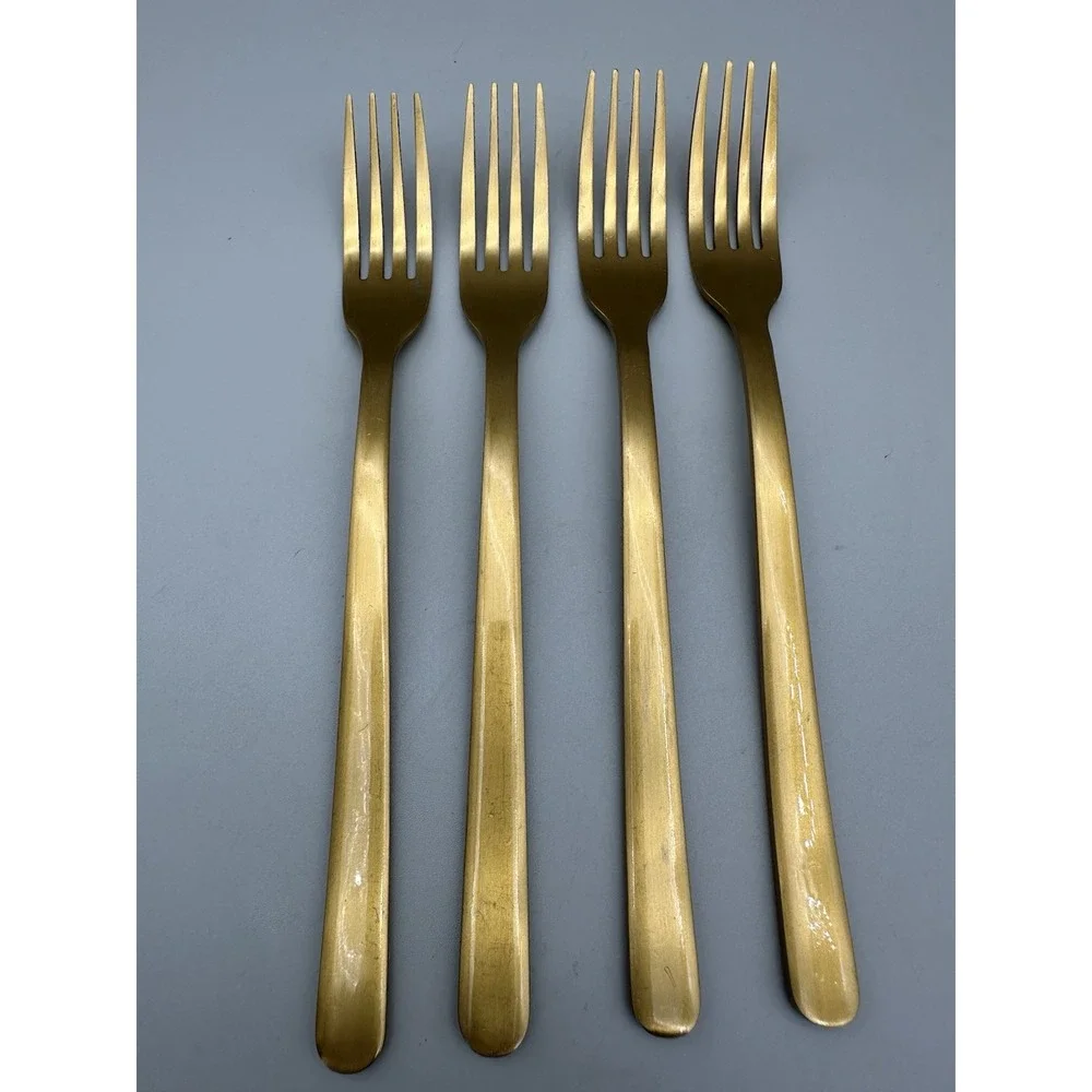 Thyme & Table Matte Gold Flatware 13 Pc Replacement Lot Forks Spoons